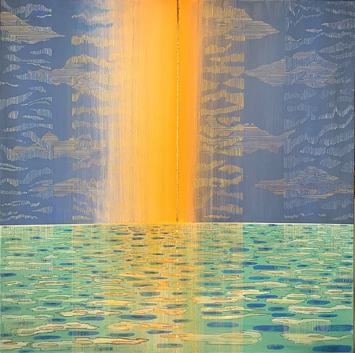 Peinture intitulée "VIBRANCES" par Pati Guyot, Œuvre d'art originale, Acrylique