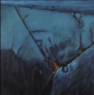 Painting titled "Azul profundo" by Patricio Ochoa, Original Artwork, Oil