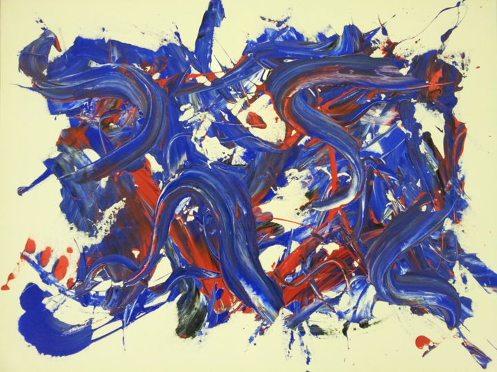 Painting titled "gore serpentine" by Patou.B, Original Artwork