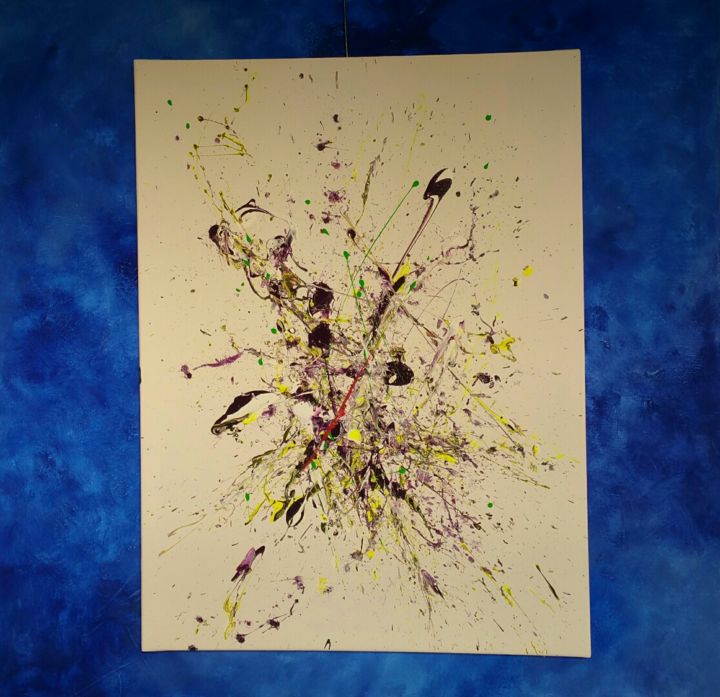 Painting titled "le partage expansif…" by Patou.B, Original Artwork, Acrylic