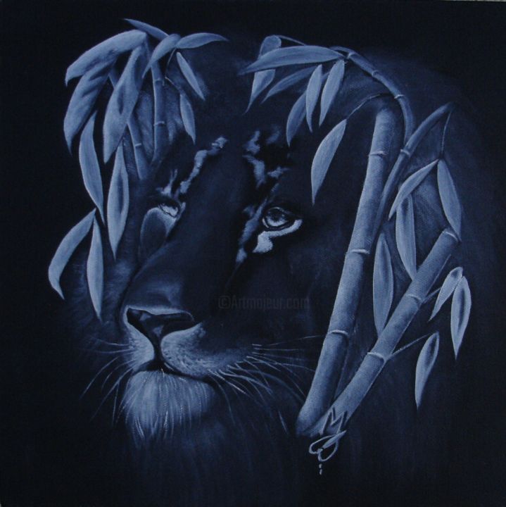 Painting titled "Lion.jpg" by Patpicture, Original Artwork, Oil