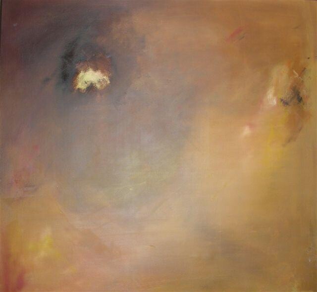 Peinture intitulée "Terre de feu" par Patrice Brunet, Œuvre d'art originale, Huile