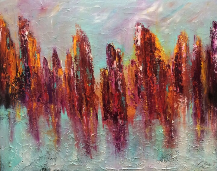 Painting titled "Monumental" by Patrice Brunet, Original Artwork