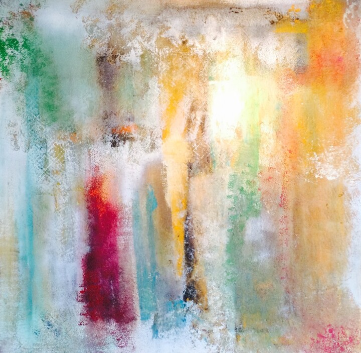 Painting titled "Les 4 saisons" by Patrice Brunet, Original Artwork