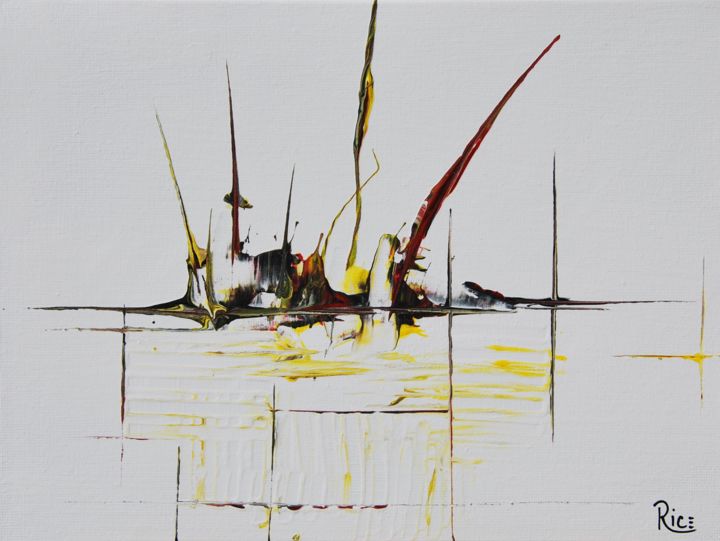 Картина под названием "Abstraction N°1801" - Patrice Butel, Подлинное произведение искусства, Акрил
