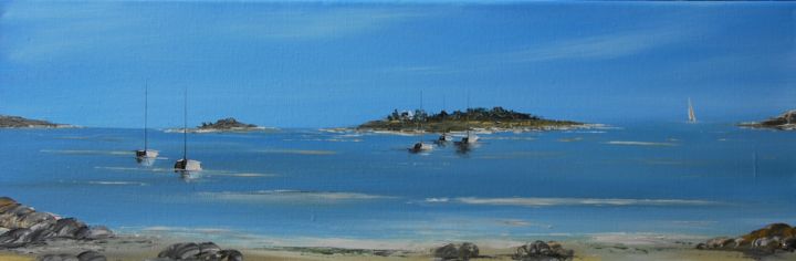 Painting titled "Bretagne N°1837" by Patrice Butel, Original Artwork, Oil