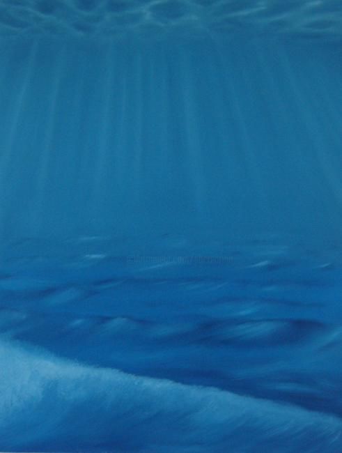 Peinture intitulée "Entre deux eaux" par Patrice Butel, Œuvre d'art originale, Huile