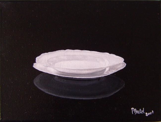 Painting titled "Porcelaine" by Patrice Butel, Original Artwork, Oil
