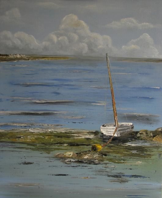 Painting titled "Bretagne" by Patrice Butel, Original Artwork, Oil