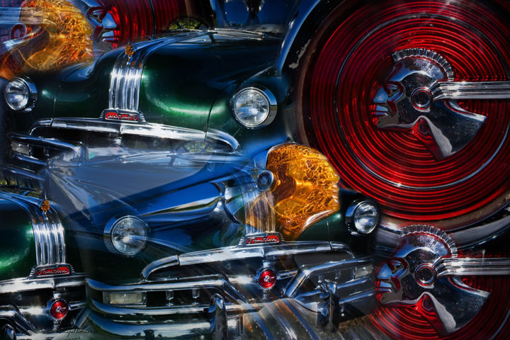 Photographie intitulée "Pontiac" par Patrice Couepel, Œuvre d'art originale, Photographie manipulée