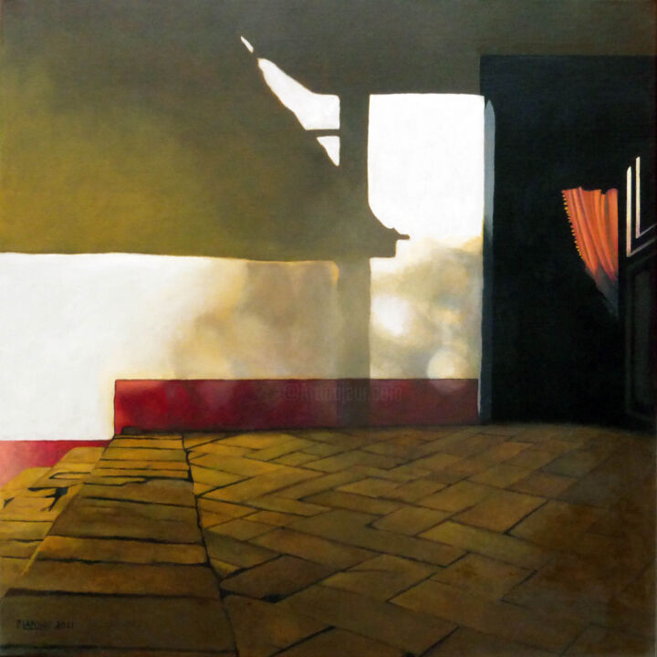 Peinture intitulée "Intérieur N°74 - Ma…" par Patrice Lannoy, Œuvre d'art originale, Acrylique Monté sur Châssis en bois