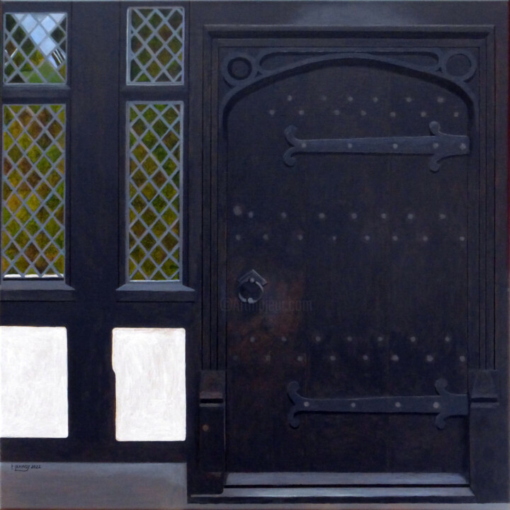 绘画 标题为“Extérieur N°24 - A…” 由Patrice Lannoy, 原创艺术品, 丙烯 安装在木质担架架上