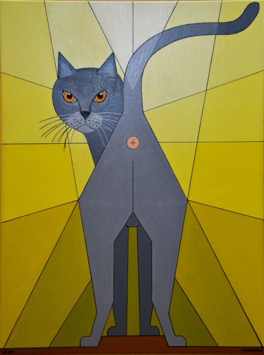 Chat R Treux Debout A La Tete Tournee Peinture Par Patrice Preveirault Artmajeur Chat R Treux Debout A La Tete Tournee Peinture Par Patrice Preveirault Artmajeur