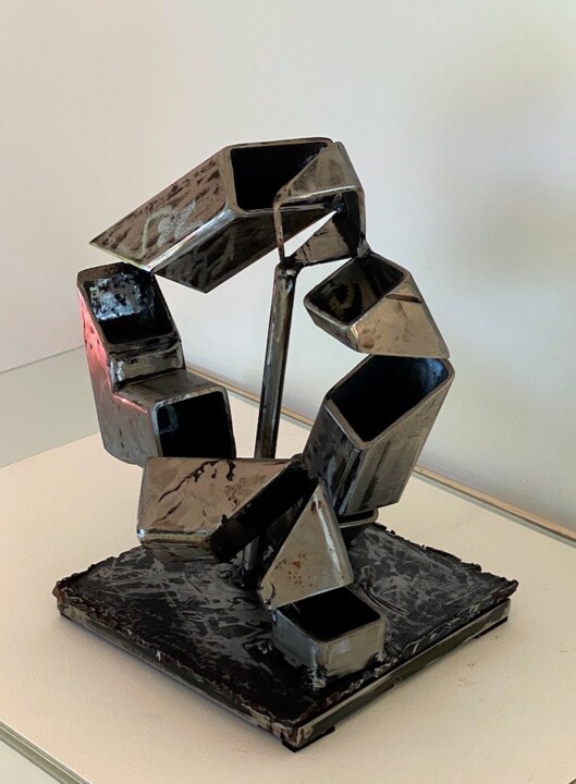 Sculpture intitulée "Histoire sans fin" par Patrice Chaland, Œuvre d'art originale, Métaux