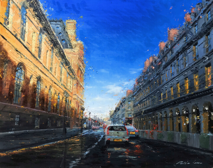 Peinture intitulée "Quand Rivoli rit" par Patrice Larue, Œuvre d'art originale, Huile