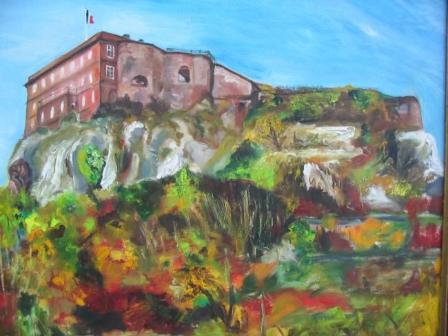 Malerei mit dem Titel "le fort de Belfort…" von Patrice Mazouz, Original-Kunstwerk, Öl