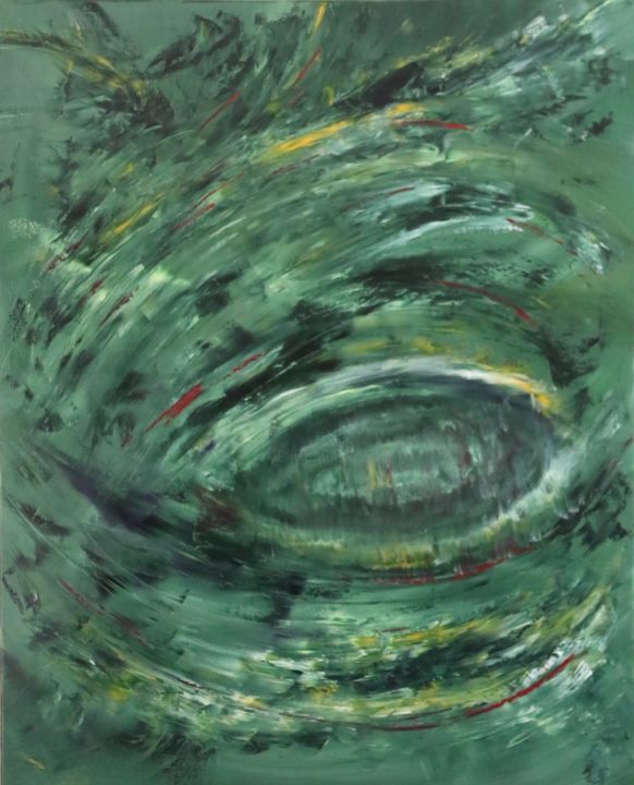 Peinture intitulée "Tourbillon" par Patrice Poidevin, Œuvre d'art originale, Huile