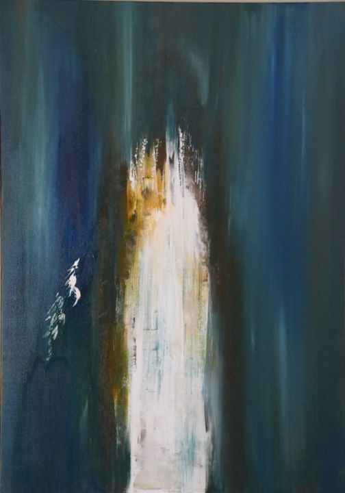 Painting titled "Vertige" by Patrice Poidevin, Original Artwork, Oil