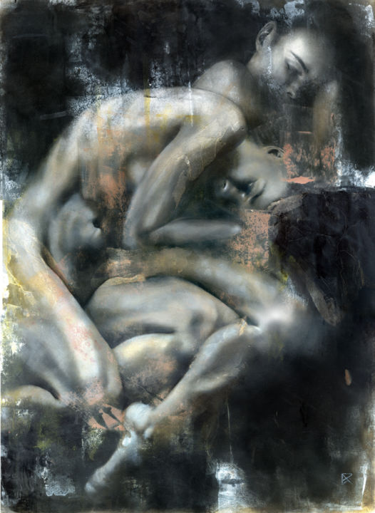 Картина под названием "Equinox" - Patricia Ariel, Подлинное произведение искусства, Акрил