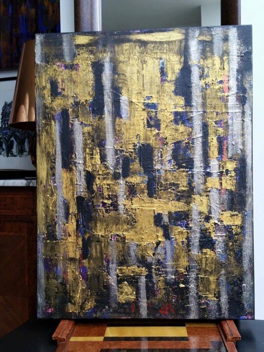 Painting titled "LABYRINTHES" by Patricia Claire-Langlet, Original Artwork
