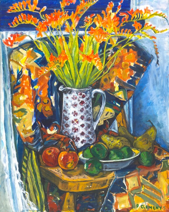 Peinture intitulée "Autumn colours with…" par Patricia Clements Art, Œuvre d'art originale, Huile Monté sur Châssis en bois
