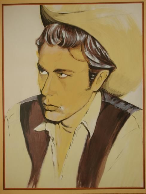 Peinture intitulée "James Dean" par Patricia Colapinto, Œuvre d'art originale, Huile