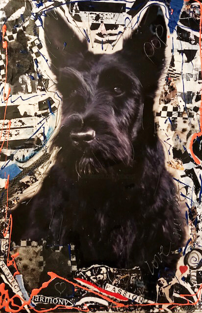 Collages titled "Artie scottish terr…" by Patricia Ducept (Art'Mony), Original Artwork