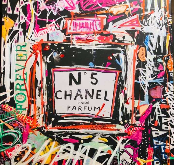 Peinture intitulée "POP STYLE CHANEL" par Patricia Ducept (Art'Mony), Œuvre d'art originale, Acrylique