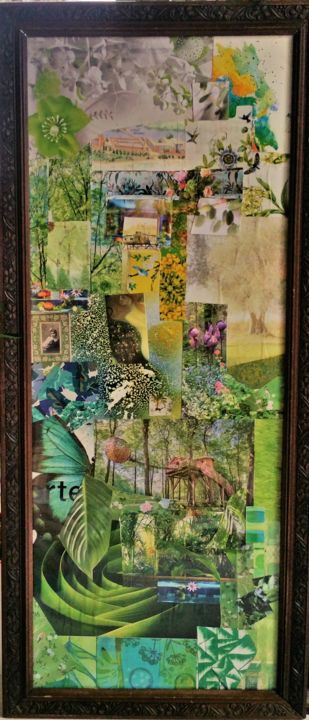 Collages titled "Respiration" by Patricia Guillamot, Original Artwork