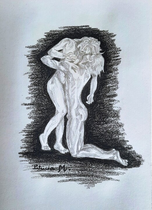 Dessin intitulée "Abandon [Carnet de…" par Patricia M. Le Démon Du Crayon, Œuvre d'art originale, Graphite