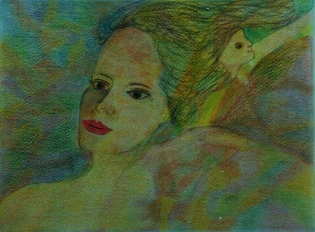 Drawing titled "Estas...estas en mi" by Patricia Maiolino, Original Artwork, Pencil