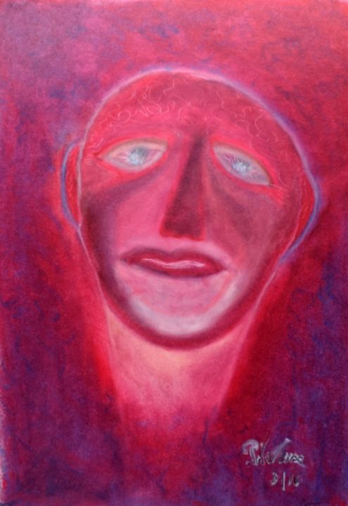 Drawing titled "Passion" by Patricia Neveux, Original Artwork, Pastel