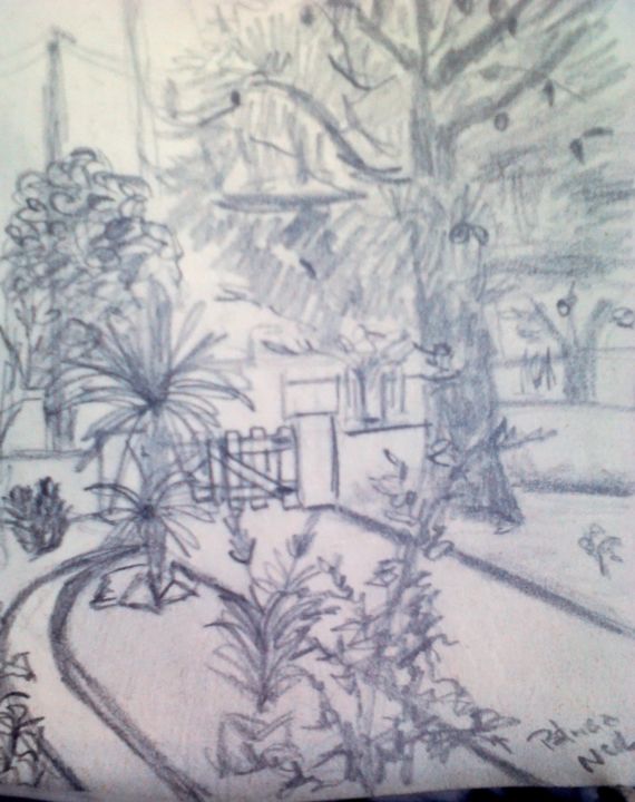 Drawing titled "Vacaciones" by Patricia Neil, Original Artwork, Other