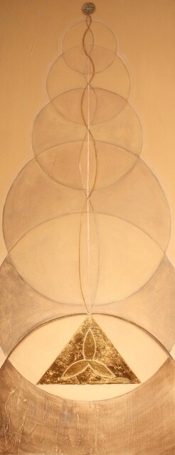 Painting titled "Kundalini" by Patricia Queritet, Original Artwork