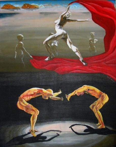 Peinture intitulée "Libération" par Patricia Heller, Œuvre d'art originale