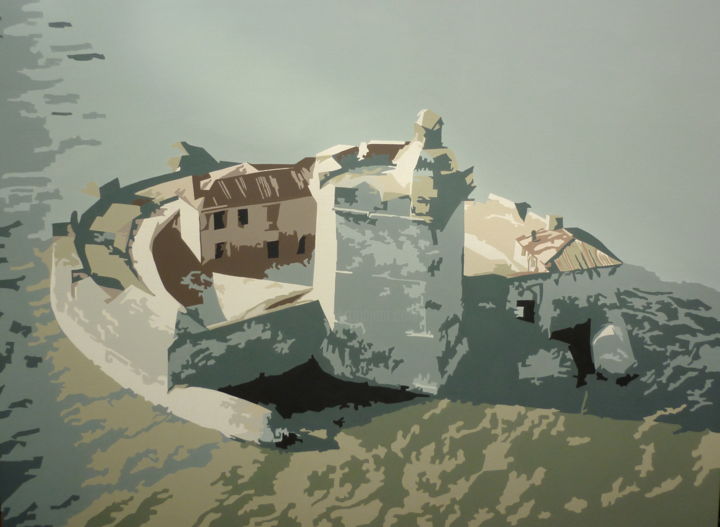 Peinture intitulée "FORT LOUVOIS" par Patricia Herve, Œuvre d'art originale, Huile