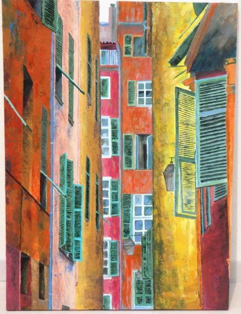 Pintura titulada "Vieux Nice" por Patricia Lejeune, Obra de arte original