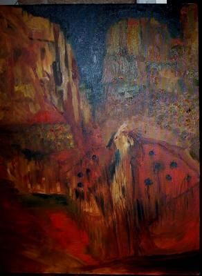 Painting titled "Calling the Spirits" by Patra Madden, Original Artwork