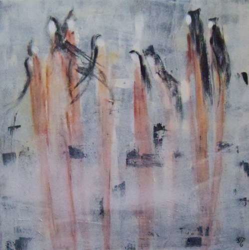 Painting titled "Emergence" by Patricia Marmier, Original Artwork