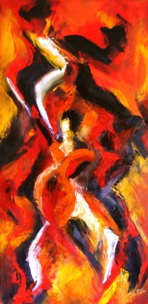 Painting titled "Olé!" by Patricia Spitz, Original Artwork