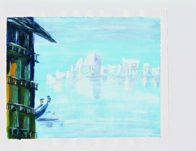 Painting titled "Venice at First Lig…" by Patricia Welsh, Original Artwork