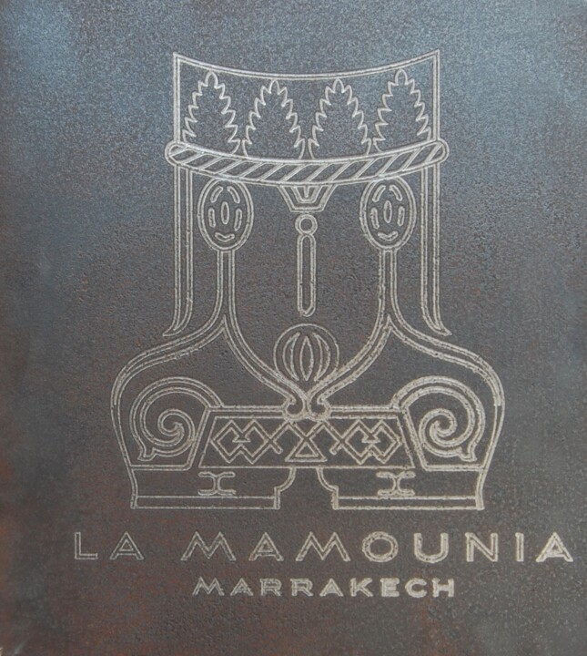 印花与版画 标题为“Hotel "La Mamounia"…” 由Patrick Cros, 原创艺术品, 雕刻 安装在金属上
