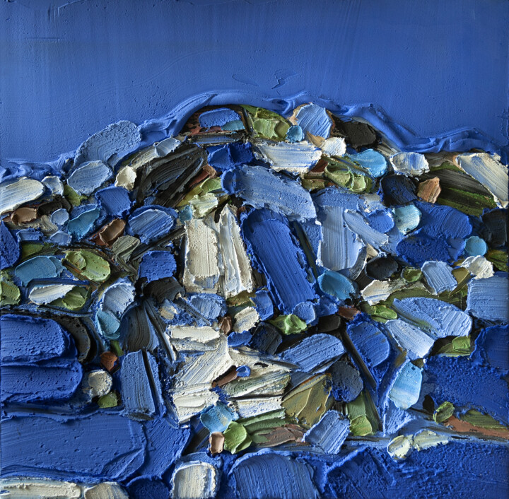 Peinture intitulée "la presqu'île" par Patrick Danion (spasp), Œuvre d'art originale, Acrylique