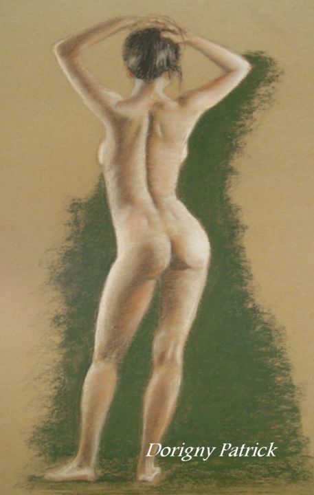 Painting titled "Debout de pastel" by Patrick Dorigny, Original Artwork, Pastel