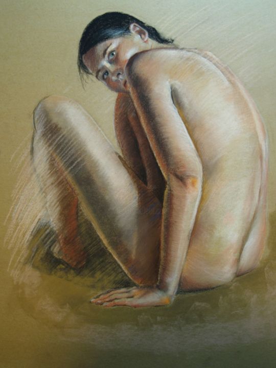 Painting titled "betty.jpg" by Patrick Dorigny, Original Artwork, Pastel