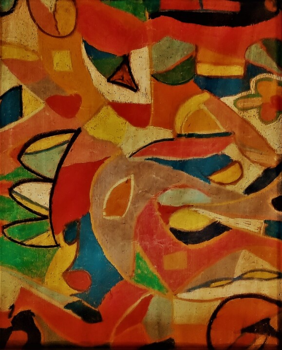Painting titled "Kaleidoscope PF2" by Patrick Feuillet, Original Artwork, Pastel