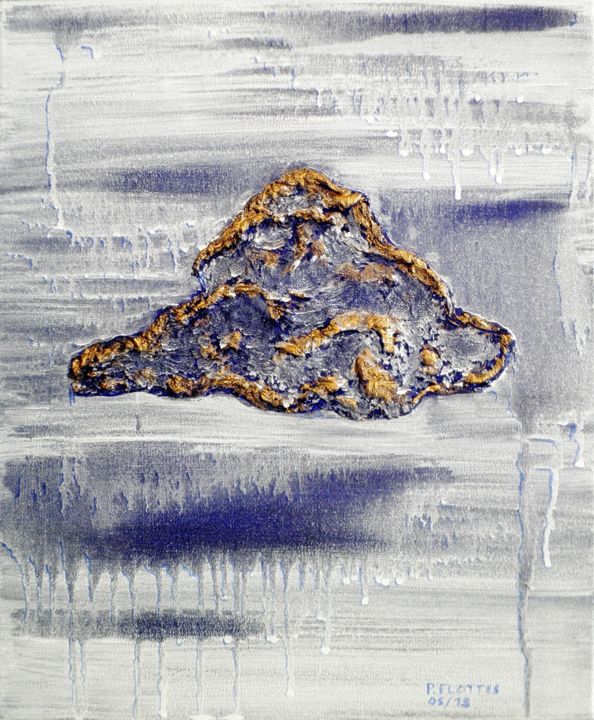 Peinture intitulée "lenuage-moyen.jpg" par Patrick Flottes, Œuvre d'art originale,