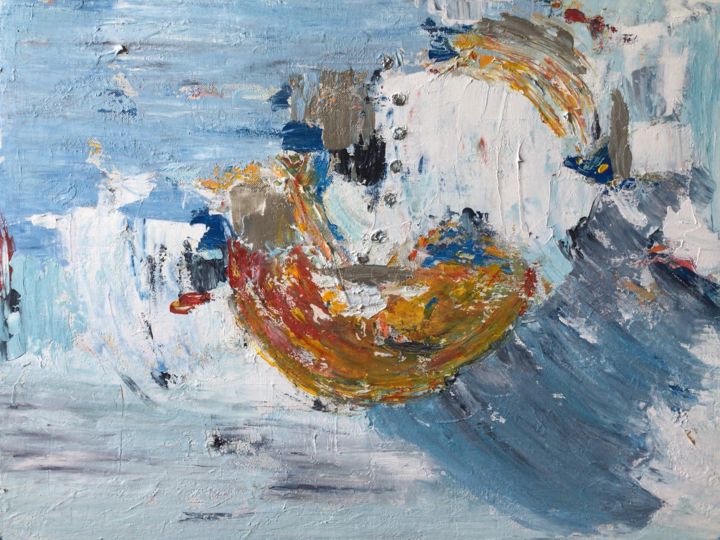 Pittura intitolato "Surf" da Patrick Gianina, Opera d'arte originale, Acrilico
