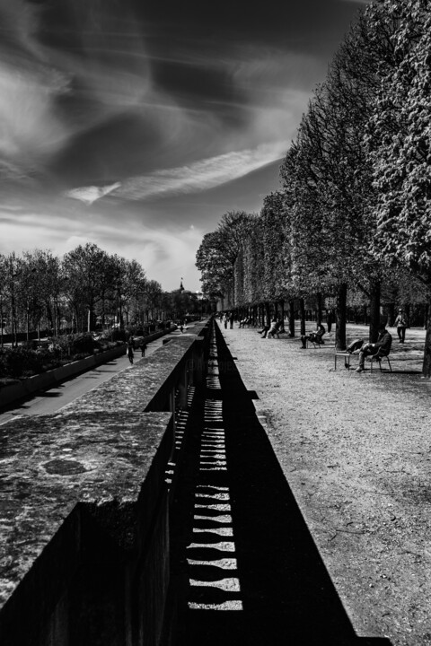 Photographie intitulée "Tuileries côté quai" par Patrick Joël Robert, Œuvre d'art originale, Photographie numérique