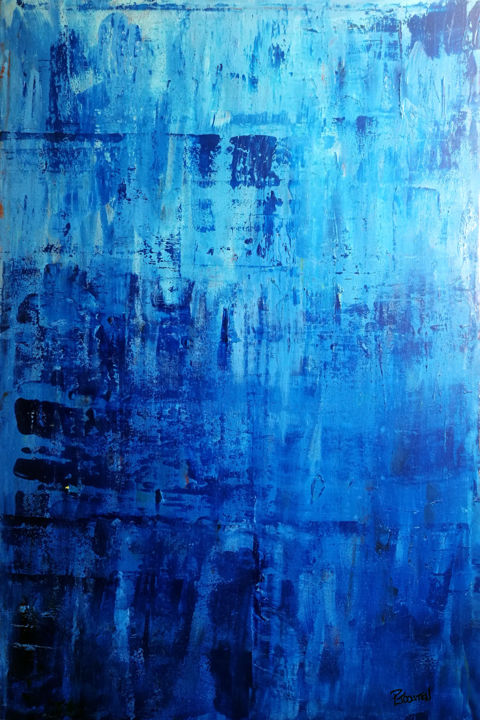 Painting titled "Acqua  Azzurra" by Patrick Joosten, Original Artwork, Acrylic
